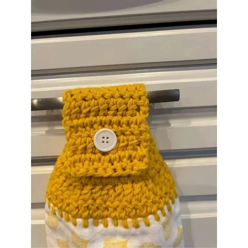 Crochet Top Kitchen Towel- Follow your dream